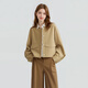 秋水伊人簡(jiǎn)約通勤風(fēng)短外套2026年春季新款女裝圓領(lǐng)寬松設計感外套 卡其 M