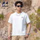 海行短袖t恤男2026夏季新款圓領(lǐng)字母印花寬松休閑百搭半袖打底衫 白色 M