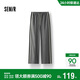 森馬（Semir）休閑褲女夏撞色仿麻長(cháng)褲寬松運動(dòng)風(fēng)女生顯腿長(cháng)闊腿褲101325127011