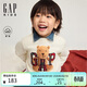 蓋璞（GAP）男幼童冬季款logo小熊抓絨圓領(lǐng)衛衣兒童裝上衣829319