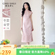 秋水伊人優(yōu)雅古典立領(lǐng)改良版旗袍2025年夏季新款女國風(fēng)提花連衣裙 粉紅 S