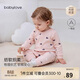 babylove【紡軟織柔】女寶寶連體衣春秋季純棉衣服嬰幼兒哈衣爬爬服外出服