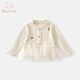 班喜迪女童長(cháng)袖t恤春秋款2026新款洋氣兒童上衣寶寶公主衣服春裝打底衫