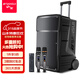 山水（SANSUI） A12廣場(chǎng)舞音響戶(hù)外音響k歌專(zhuān)用演出移動(dòng)便攜式拉桿音箱大功率重低音帶無(wú)線(xiàn)話(huà)筒 15吋低音+雙美聲話(huà)筒