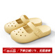 樸西2025爆款夏季復古瑪麗珍洞洞鞋女網(wǎng)紅款透氣戶(hù)外防滑包頭涼拖鞋女 香蕉黃 【一腳蹬清涼】 37-38