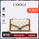 COOGI包包女款輕奢品牌女士單肩包女斜挎包女情人節生日禮物送女友老婆 米白色 京倉直發(fā)