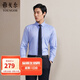 雅戈爾（YOUNGOR）長(cháng)袖襯衫男DP免燙襯衫純棉面料抗皺易打理新品 GLDP10171GFA湖藍色 41