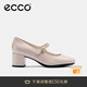 愛(ài)步（ECCO）淺口單鞋女鞋 時(shí)尚百搭瑪麗珍鞋粗跟高跟鞋 型塑290963 灰粉色29096301386 35