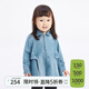 jnby by JNBY江南布衣嬰童全棉牛仔短款長(cháng)袖連衣裙可愛(ài)秋冬女童嬰兒YO7G11530 999/牛仔淺蘭 100 cm