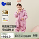迷你巴拉【暖芯絨絨衣】巴拉嬰兒連體衣外出幼兒衣服保暖雙面絨兩面穿外套