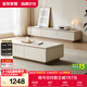全友家居現代簡(jiǎn)約奶油風(fēng)茶幾落地電視柜組合客廳家用收納儲物置物柜子