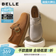 百麗（Belle）復古勃肯鞋女舒適內增高休閑全包單鞋B2849CM5 卡其色 36 (230mm)