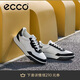 愛(ài)步（ECCO）耐磨厚底增高休閑板鞋鞋 街頭球鞋男鞋539814 黑色/白色 39 HL