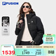FILA FUSION斐樂(lè )官方潮牌羽絨服女2025冬季新款休閑寬松保暖連帽外套