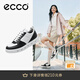 愛(ài)步（ECCO）板鞋女 時(shí)尚潮流百搭經(jīng)典軟面舒適休閑運動(dòng)鞋女鞋 街頭209713 黑色白色20971350669 37 (235mm)