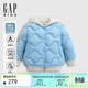 蓋璞女幼童秋季款搖粒絨防潑水三合一拼羽絨馬甲外套804610