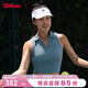 威爾勝（Wilson）官方夏季女士PLAYERS緊身短款無(wú)袖涼感抗菌運動(dòng)背心帶胸墊網(wǎng)球服 WW00365511BUQ-中國藍 S /165/84A