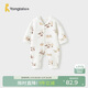 童泰（TONGTAI）嬰兒連體衣秋冬季純棉保暖寶寶衣服新生兒爬服無(wú)骨睡衣橘色73cm