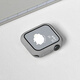 攝曜適用applewatch硅膠保護殼S9邊框殼iwatchS8/7/6/5/4/se代半包軟殼硬殼41mm/45mm蘋果手表表帶透明 灰色 適用45mm表盤 - iwatch7/8/9代