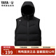 鴨鴨（YAYA）羽絨馬甲男士外穿秋冬季新款時(shí)尚連帽坎肩背心馬夾加厚羽絨服外套 黑色 3XL (190)