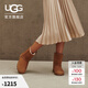 UGG秋季新款女士舒適時(shí)尚純色圓頭平底經(jīng)典休閑短筒靴雪地靴 1115032 CHE | 栗色 37