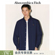 Abercrombie & Fitch【李現同款】小麋鹿圖案美式牛津長(cháng)袖襯衫25秋冬男裝125-5224 海軍藍 M (180/100A)
