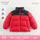 MARC&JANIE馬克珍妮男女童三防排骨羽絨服紅色兒童保暖寶寶冬裝童裝240920