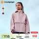 moodytiger兒童沖鋒衣防風(fēng)防水春秋男童外套透濕耐磨透氣連帽女童戶(hù)外運動(dòng)服
