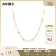 Arsis【明星同款】自由搭配方框Y字鏈女項鏈時(shí)尚小眾生日禮物送女友 自由搭配方框Y字鏈 金色