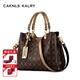 CAKNLS&KALRY奢侈品牌女包新款包包女款單肩包手提斜挎包情人節生日禮物送女友 古銅色 禮盒裝