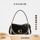 蔻馳（COACH）新款女士Chain Tabby菱格紋絎縫26號鏈條斜挎包真皮女包 B4/黑色