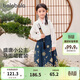巴拉巴拉童裝女童馬面裙兒童漢服唐裝春秋裝國風(fēng)公主古風(fēng)套裝拜年服
