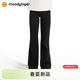 moodytiger女童喇叭褲26春夏柔軟高彈兒童運動(dòng)緊身微喇褲|小云朵