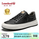 楓葉（leaveland）男鞋春季新品真牛皮網(wǎng)孔透氣休閑皮鞋男簡(jiǎn)約百搭防滑運動(dòng)板鞋子男 黑色（皮鞋碼） 43 (265mm)