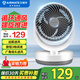 艾美特（AIRMATE）空氣循環(huán)扇桌面臺式小風(fēng)扇家用電風(fēng)扇臥室廚房客廳可用遙控搖頭電扇輕音空調伴侶 CA15-X28【機械款】