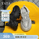 他她（TATA）漫游者女鞋透氣休閑鞋2026新款運動(dòng)鞋百搭增高厚底老爹鞋CY214AM6 灰色（單里） 36