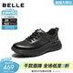 百麗（Belle）男鞋商務(wù)運動(dòng)鞋新款低幫高幫真皮商務(wù)休閑健步鞋A1354AM4預售 黑色A2424（透網(wǎng)） 40