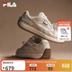 斐樂(lè )（FILA）楊冪同款女鞋休閑鞋2026春季新款藤蘿鞋簡(jiǎn)約時(shí)尚薄底鞋阿甘鞋 雪白/樺樹(shù)棕-SB 37.5