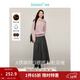 茵曼（INMAN）2025秋冬女裝新款簡(jiǎn)約通勤百褶半身裙A字大擺顯瘦中長(cháng)款裙子 貴族灰-秋冬款 順滑毛感 XL