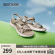 斯凱奇（Skechers）（SKECHERS）涼鞋女軟底外穿運動(dòng)涼拖鞋平底溯溪鞋沙灘鞋141451