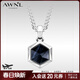 AWNL【高卿塵同款】維京勇者之盾項鏈男吊墜百搭飾品送男友生日禮物 【品牌禮盒】鷹眼石項鏈 鈦鋼鏈55CM