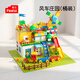 費樂(lè )（FEELO）兼容樂(lè )高大顆粒兒童拼裝積木玩具男女孩生日禮物風(fēng)車(chē)莊園桶1646