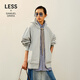 LESSLESSLESSLESS2026年春新款長(cháng)袖連帽開(kāi)襟衛衣2Q2415550 074淺雜灰 S