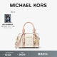 MICHAEL KORS 邁克高仕 MK Bedford 迷你波士頓手提斜挎包包 香草白/裸粉  173 迷你
