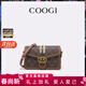 COOGI包包女款輕奢侈女士單肩斜跨包生日母親情人節禮物送女友老婆媽媽 咖啡色