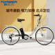 永久公主把電助力自行車(chē) 女士輕便款 超長(cháng)續航可拆卸鋰電池復古電動(dòng)車(chē) F79歐拉-玻璃黑（高碳鋼版） 24英寸-10Ah（助力續航約50-60KM）