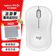 羅技（Logitech）M221無(wú)線(xiàn)鼠標 辦公鼠標 靜音鼠標 筆記本臺式機家用帶USB接收器 多色可選 M221-雪融白＋【鼠標墊】