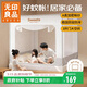 無(wú)印良品防摔蚊帳A類(lèi)帳紗全底圍欄嬰兒童蚊帳家用三開(kāi)門(mén)1.8x2米床
