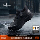 比音勒芬嶺川全天候防水徒步鞋春秋季男士紋旋紐扣休閑戶(hù)外運動(dòng)鞋回彈緩震 07黑色 42