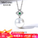 meluxe美奈 S925銀淡水珍珠吊墜單顆新中式淡水鎖骨鏈 生日禮物送老婆 【J20209】9-10mm